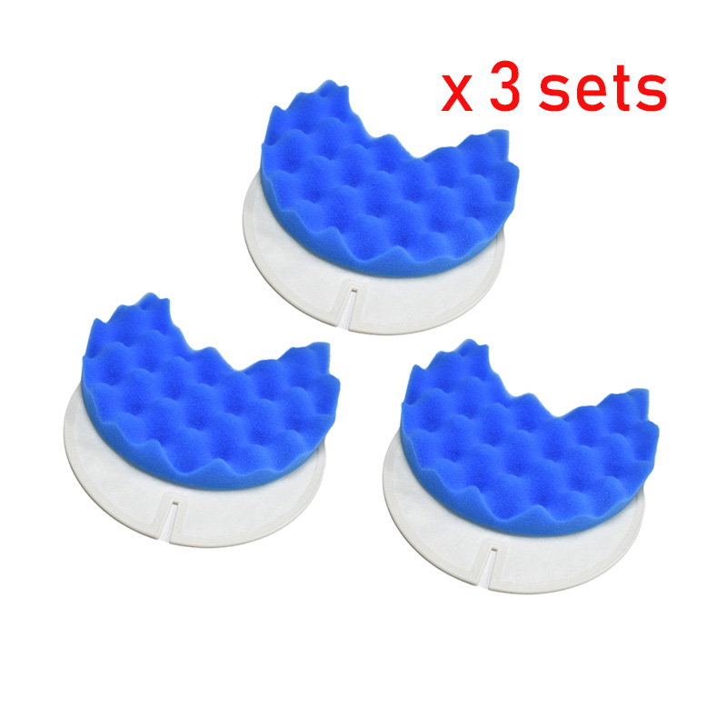Rubber Cleaner Foam - 3 sets schuim & hepa filter