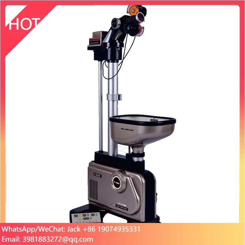 Table Tennis Robot - Y&T V989-2019 Professionele tafeltennismachine Pingpang-robot Op