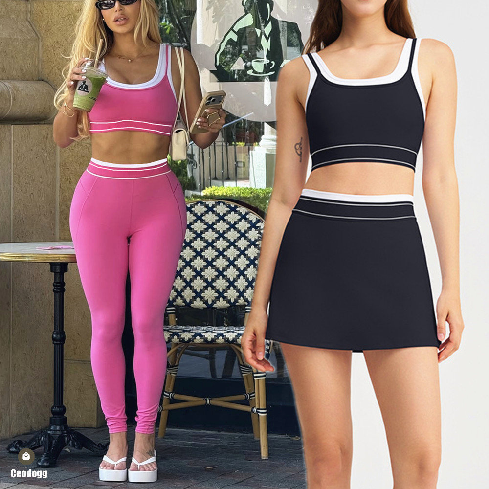 Table Tennis Jacket - 2 STUKS Yoga Set Vrouwen Outfits