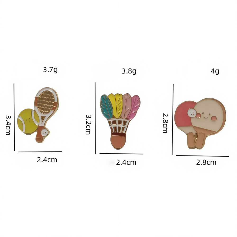 Broches van zinklegering Stijl - Table Tennis Backhand recensie en prijs
