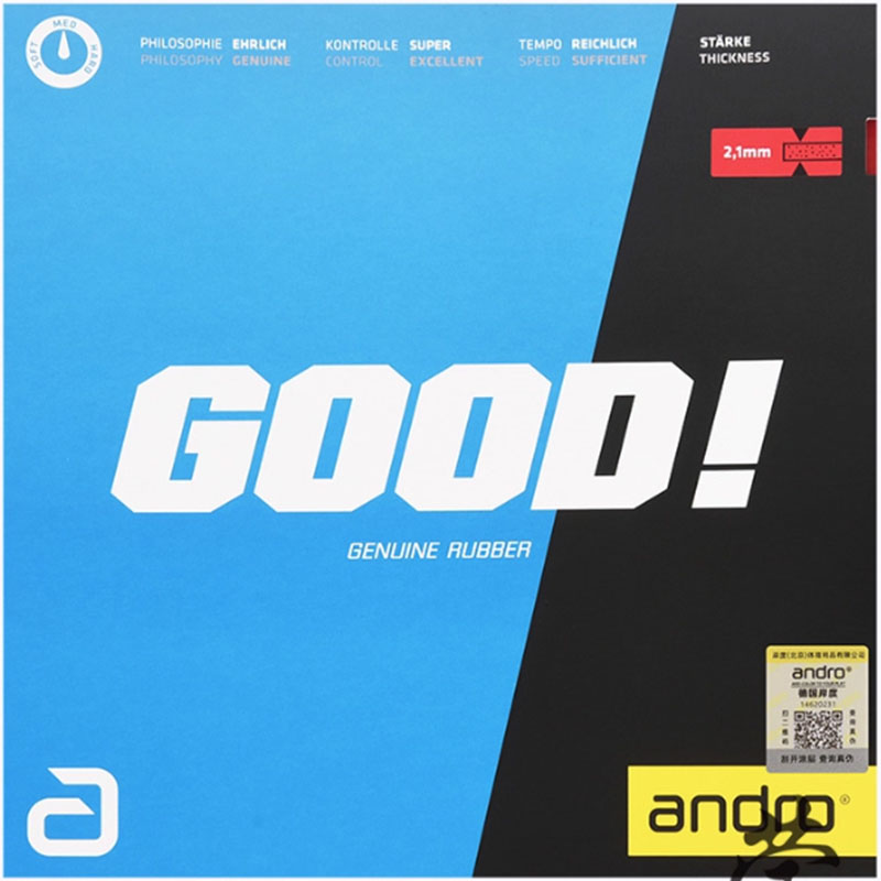 Andro GOOD tafeltennisrubber,  - Table Tennis Club recensie en prijs