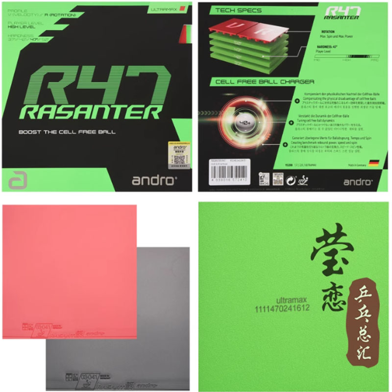 Andro Rasanter R45 47 50 C45 4 - Table Tennis Club recensie en prijs