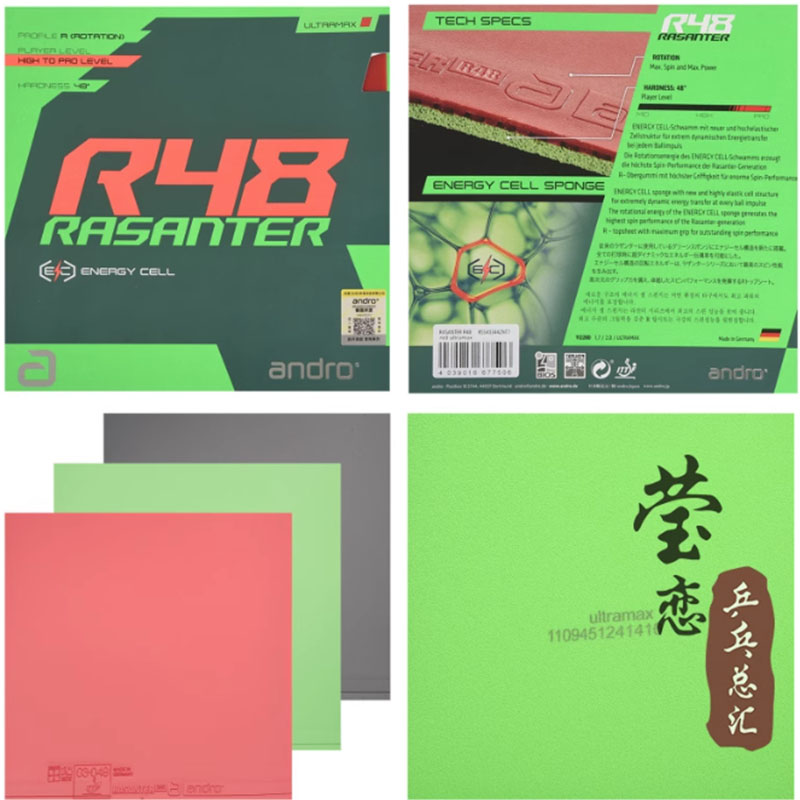 Andro Rasanter R45 47 50 C45 4 - Table Tennis Club recensie en prijs
